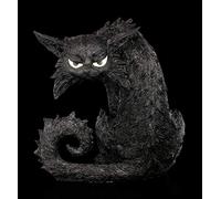 Noir Hexen-Katzen Fantasie Figurine - Maga Figure Animale, Figurine Décorative, Statuette, Sculpture, H 25 CM