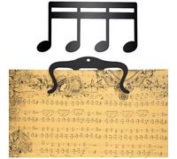 (Noir)Lot De 2 Clips De Partition De Musique En Métal, Clip Pour Pupitre Pince À Partitions Note De Musique Clip Livre Page Holder Pour Jouer En Extérieur, Piano, Guitare, Violon, Clavier