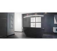 Noir LUXE Design Baignoire sur pieds Baignoire Salle de bain Nouveau