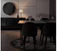 Noir noble salle à manger meubles en bois designer table à manger buffet chaises