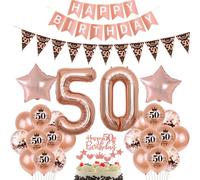 noir or rose ballon 50 ans anniversaire décoration gâteau or rose 50 ans anniversaire femme décoration anniversaire 50 ans femme or rose ballon feuille 50 deko 50 ans anniversaire femme ballon