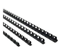 Noir, Paquet De 100 - Peignes Pour Reliure À Feuillets Mobiles, Format Mixte, 21 Anneaux, Peignes Pour Reliure À Feuillets Mobiles En Plastique De 6 Mm, Reliure Entre 20 Et 90 Feuilles, A4