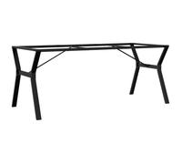 Noir Pieds de table à manger cadre en Y 180x80x73 cm acier - Accessoire pour table LV9549