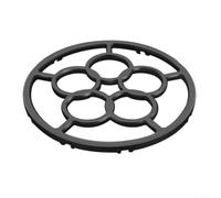 Noir pour support de casserole en fonte 18 cm Antidérapant Stable Noir | Maintien stable pour les petites casseroles, empêche le basculement, 18 cm de diamètre, idéal pour le pot à moka
