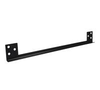 Noir Protecteur de Loquet en Acier Inoxydable | Plaque de Renfort de Porte, Design en L Discret, pour Entrée D'appartement et Sécurité Domestique