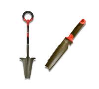 NOIR ROUGE ROOTSLAYER VENTEO Pack RootSlayer¿ Rootslayer/couteau de sol à main Outils complémentaires Multifonctions/léger/facile d'utilisation Idéal pour bêcher/creuser/ transplanter/couper les bordu