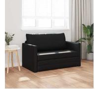 Noir SOFA Convertible - PHSH - Canapé-lit - 110cm Noir Simili cuir C955