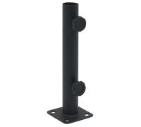 Noir Supports pour parasols - Base de parasol pour mât Ø32/34/38 mm noir mat acier C30161