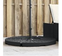 Noir Supports pour parasols - Poids de base de parasol et poignée pour parasols à pied croisé C30184