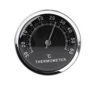 Noir - Thermomètre Mécanique D'intérieur Et D'extérieur Pour Voiture, Mini, Rond, Durable, 58mm