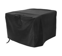 Noire Housse Carrée en Oxford 210d pour Foyer Extérieur | Protection Pluie, Moins de Nettoyage, pour Brasero de Patio et Table à Gaz, Usage Camping