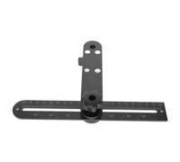 Noire Règle D’angle Réglable Mesure Précise, pour Menuiserie | Acier et Métal, Design Combiné Angle et Échelle, pour Planches et Cloisons, Bricolage et Finition