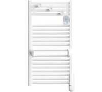 Noirot Radiateur sèche-serviettes - ACTIBAIN - fluide - 500W - 50x101,1x10,3 cm - programmable - détection fenêtre - blanc Blanc G
