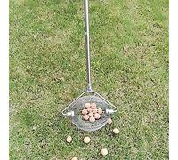 Noix Rouleau Collecteur Noix Récolteuse Noix Châtaignes Rouleau Ramasse Noix en Aluminium avec Tige 120cm, Outil Ramassage Jardin pour Noix,Pacanes, Golf