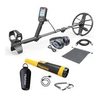 Nokta Simplex Ultra WHP Détecteur de métaux étanche avec casque sans fil et bobine de recherche de 11 pouces, détecteurs de métaux professionnels avec accessoires (avec casque sans fil et pointeur