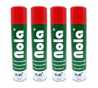 NOLA 4 x 300 ml gaz universel pour briquets et brûleurs flambers, butane à recharger, haute qualité