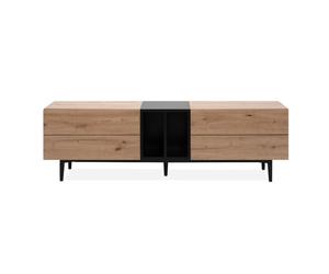 Nola 56B Meuble TV avec Rangement - L.160 x P.37 x H.48 cm