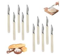 NOLACE 10 Pcs Lame Boulanger Lame A Pain Couteau à Boulanger à Long Manche Boulanger Slashing Outil Lame Boulanger Graver des Motifs de Pain Pour Diy Graver Des Motifs