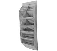 NOLITOY 1 Ensemble Organisateur Suspendu Multi-Usage à Compartiments Gris Pochette de Rangement Mural sans Perçage pour Placard et Porte pour Chaussures Accessoires et Maison