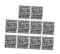 NOLITOY 10feuilles Étiquettes Autocollantes Lettres et Chiffres de Stickers Alphabet Autocollants Chiffres et Lettres pour Fenêtres et Portes Vitrées