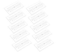 NOLITOY 10pcs Verre de Remplacement pour Interrupteur Manuel Alarme Incendie, Résistant la Chaleur, Étanche, Installation Facile pour Protection D'urgence