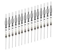 NOLITOY 15 Pièces Recharge D'encre pour Convertisseur de Stylo-plume, Convertisseur pour Stylos-plumage, 3,4mm, Acier Inoxydable et Plastique, Argenté, pour Stylo-plume, Élève et Bureau