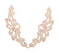 NOLITOY 2 Pièces Applique Nœud en Bois Européen pour Mur et Salon, Marron | Finition Polie à Main, Bois Brut, Bords Lisses sans Bavure, pour Chambre et Décoration Intérieure