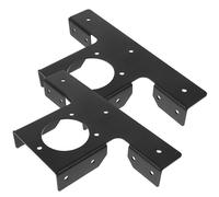 NOLITOY 2 Pièces Support d'angle en Fer Robuste pour Pergola en Bois, Kit de Renfort T-Shape Construction Solide, pour Terrasses et Réunions en Extérieur