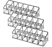NOLITOY 3 pièces Organisateur de Maquillage Cases pour Rouges à et Cosmétiques Support de Bureau Robuste et Élégant pour Rangement Tabletop