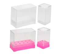 NOLITOY 4pcs Porte-embout de Meulage pour Perceuse à Ongles Présentoir de Rangement à Compartiments pour Manucure