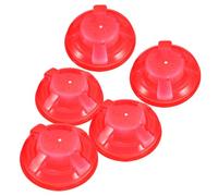 NOLITOY 5 Pièces Couvercle Anti-poussière pour Détecteur de Fumée, Housse de Protection en Plastique Rouge, Installation Facile, Protection Multicouche, pour Sécurité Incendie