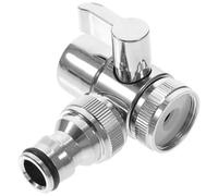 NOLITOY Adaptateur Robinet-tuyau en Cuivre 1/2 Pouce Vanne de Dérivation | Interface Filetée Intérieure et Extérieure, Poignée de Commutation Fluide, pour Lave-vaisselle et Raccords de Robinet,