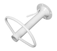 NOLITOY Base Pivotante Robuste pour Tabouret de Bar Blanc avec Vérin de Levage et Repose-Pieds Intégré, Compatible pour Comptoirs et Fêtes en Fer Solide