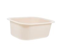 NOLITOY Bassin Portable Épais en Pp pour Bébé, Résistant et Sûr, pour Table de Change et Lavage du Siège, Petite Bassine Beige Pratique