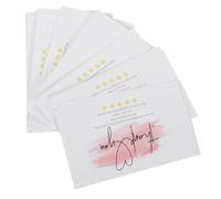 NOLITOY Blanches Cartes de Remerciement 60 Pièces en Papier | Format Pratique à Emporter, Style Chic et Simple, pour Mariage, Boutique, Commande et Accueil Client