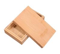 NOLITOY Boîte de Rangement en Bois Naturel Compacte et Fonctionnelle, Organisateur D'huiles Essentielles Élégant Style Rustique, pour Bijoux et Souvenirs en Célébration