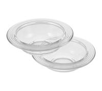 NOLITOY Coupelle de Rechange pour Aromathérapie Lot de 2 Pièces Design Compact en Verre Résistant la Chaleur pour -Cire et Décoration Intérieure