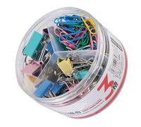 NOLITOY Jeu de Pinces à Reliure Longues Queues Multifonctions, Lot 3 Pièces, Clips Pratiques en Métal pour Bureau, École et Rangement de Documents, Papeterie Créative Couleur Aléatoire