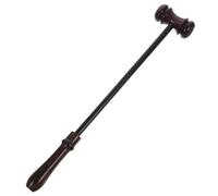 NOLITOY Maillet en Bois Massif pour Juge et Commissaire-priseur, Marteau Portable en Ébène, 1 Pièce, Usage aux Enchères et Bureau, Finition Lisse