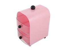NOLITOY Organisateur de Table de Maquillage à Tiroirs de Rangement de Bureau, Plastique Rose, Double Couche, Tiroirs Réglables, pour Bijoux et Sachets de Thé, la Cuisine et Bureau