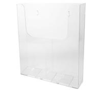 NOLITOY Organiseur Mural Rangement sans Rayures en Acrylique Transparent Porte-Dossier Vertical Élégant et Minimaliste pour Documents A4 pour Bureau et École