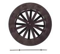 NOLITOY Ornement Roue à Eau DIY pour Jardin Zen et Aquarium de Table | Acier Inoxydable et Plastique, Finition Lisse Marron, Déco Compacte pour Entrée, Bassin, Maquette