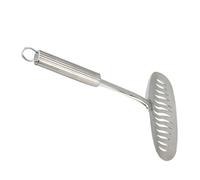 NOLITOY Pelle à Steak Spatule Cuisine Multifonctionnelle en Acier Inoxydable 430 Épaissie et Élargie Argentée pour Buffet et Cuisson Professionnelle