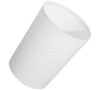 NOLITOY Petite pour Salle de Bain et Bureau Poubelle Ronde en Plastique Blanc 10l sans Couvercle Structure Solide Résistante Déformation