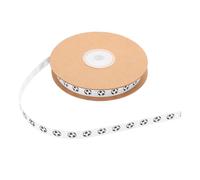 NOLITOY Ruban de Football pour Emballage Cadeau Garçon Sportif, Largeur 1 Cm, Rouleau de 20 Yards, pour Décoration Fête et Bricolage