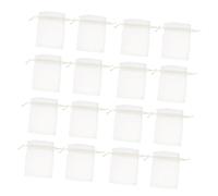 NOLITOY Sachets à Cordon en Organza Transparents 10x15 Cm, 100 Pièces, Pochons Présents pour Bonbons et Sucreries, Paquet Présents Noël et Baptême, Emballage Léger et Résistant