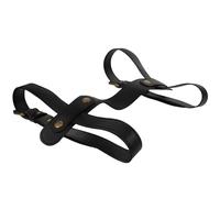 NOLITOY Sangle de Transport Noire pour Tapis de Pique-niques en Cuir PU, Légère et Portable, pour Camping et Voyage, Sangle Réglable Compatible Couverture D’extérieur, Accessoire Pratique