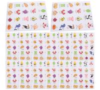 NOLITOY Stickers Animaux Fruits Autocollants de Récompense 20 Feuilles Imperméables Auto-adhésifs pour Enfants École et Bouteilles Garçon Fille