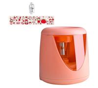 NOLITOY Taille-crayon en Plastique Abs Électrique Automatique Rose, Simple D'utilisation, Pointe Longue, Portable pour Garçon et Filles pour Fournitures Scolaires et Présents