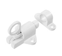 NOLITOY Verrou de Porte Coulissant Alliage Aluminium Targette Robuste à Fermeture Automatique Loquet de Sécurité pour Portes et Fenêtres Intérieures Installation Horizontale Facile et